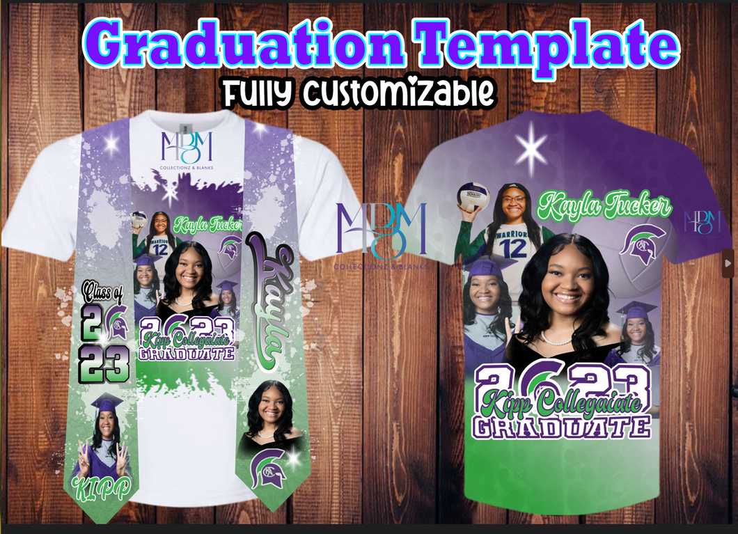 Graduation customizable template