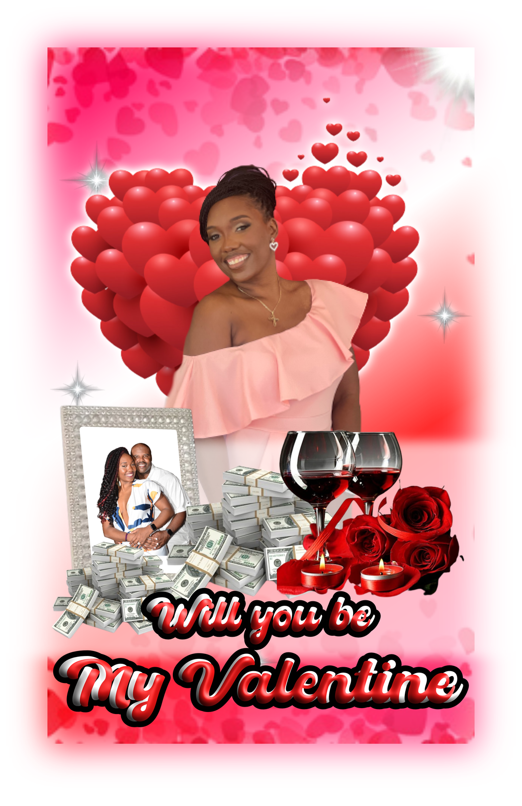 A - Valentine customizable template